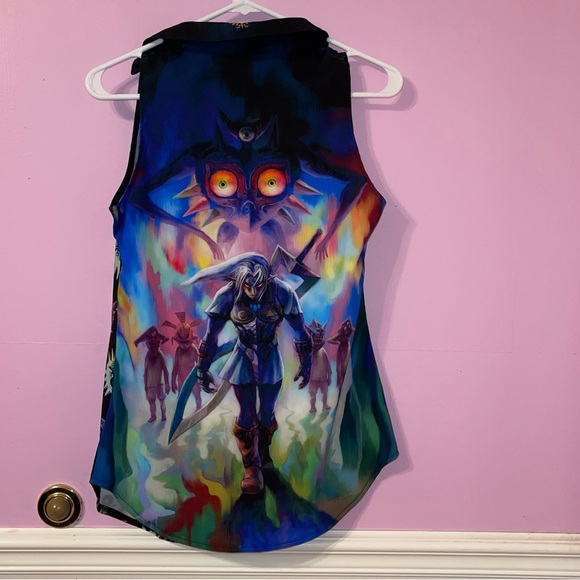 Blackmilk legend of Zelda Majoras mask bts shirt top fierce deity link goth - Picture 5 of 6